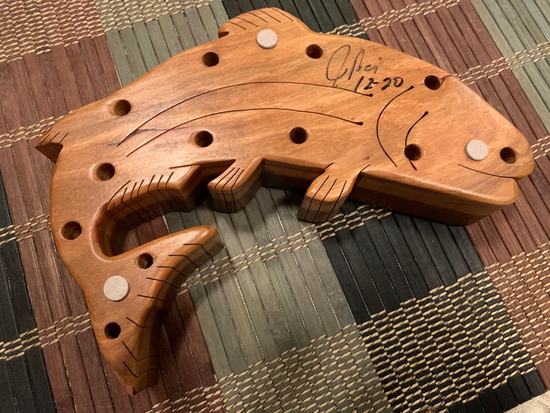 Custom Fly/jig Tying Tool Holder/desktop Caddy/ Fly Tying Etsy