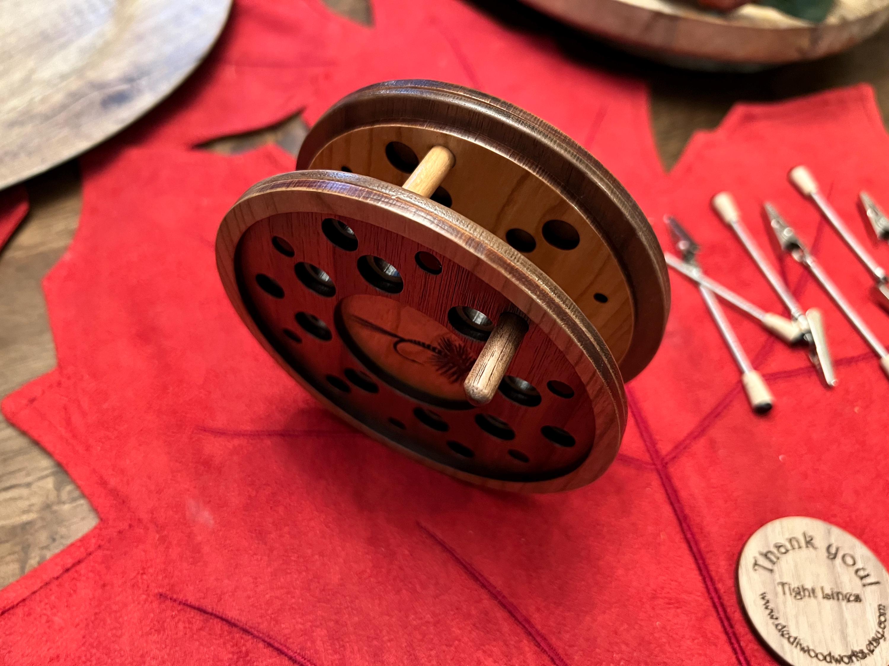 Fly Tying Reel Fly Presentation Drying Dock /Desktop tool decor / fly fishing Father's Day gift / Fly Tying Birthday gift