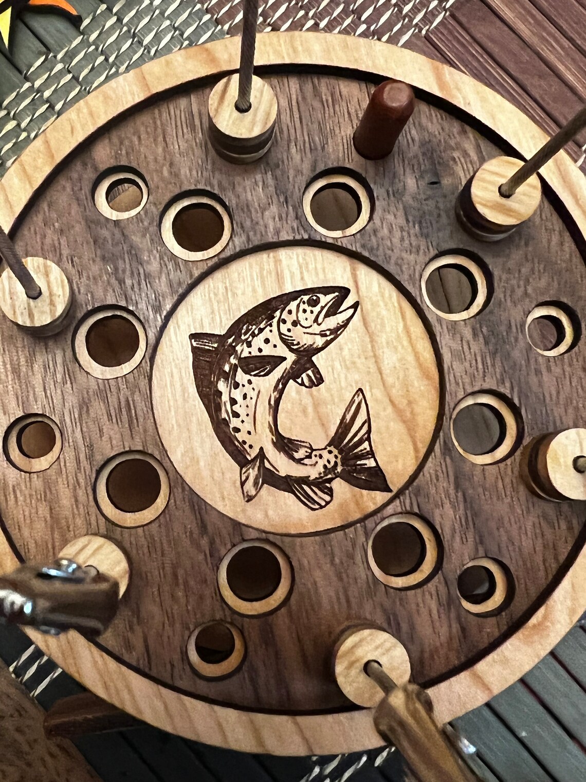 Fly Tying Reel Fly Presentation Drying Dock /desktop Tool Etsy