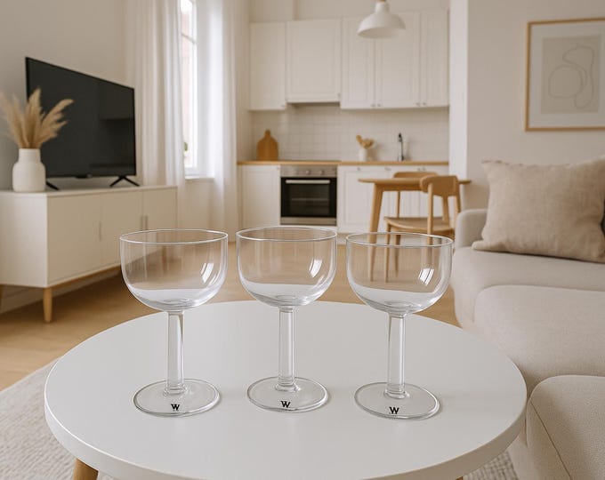 Featured listing image: Set of 3 Vintage Swedish Glasses – Marked YY, Scandinavian Modern