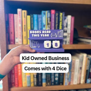 Books Read This Year Counter- with 4 dice!