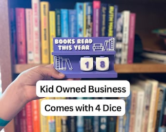 Books Read This Year Counter- with 4 dice!