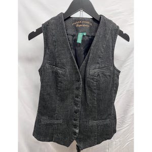 Ralph Lauren Leather Vest - Etsy
