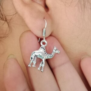 Camel 925 Sterling Silver Handmade Earring Boho Statement Silver Earring Earring Gift For Woman Jewelry