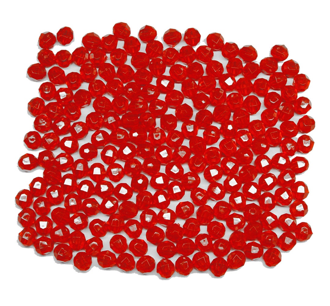 Jolly Store Crafts 6mm Faceted Beads Multi Opaque Colors, 500pcs 