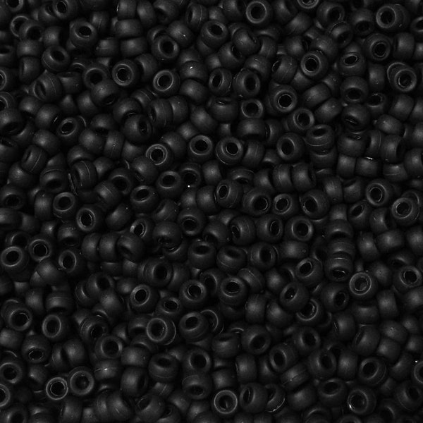 1,000 Matte Black 6.5x4mm Mini Pony Beads for school church crafts jewelry Made in USA