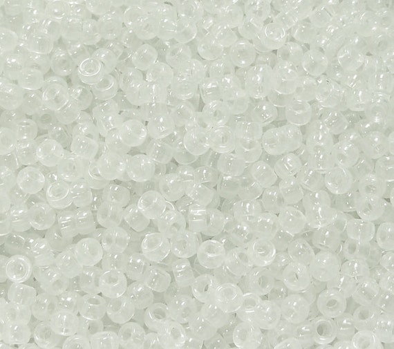 Topaz Mini Pony Beads made in USA 1,000pc for crafts school VBS kandi jewelry