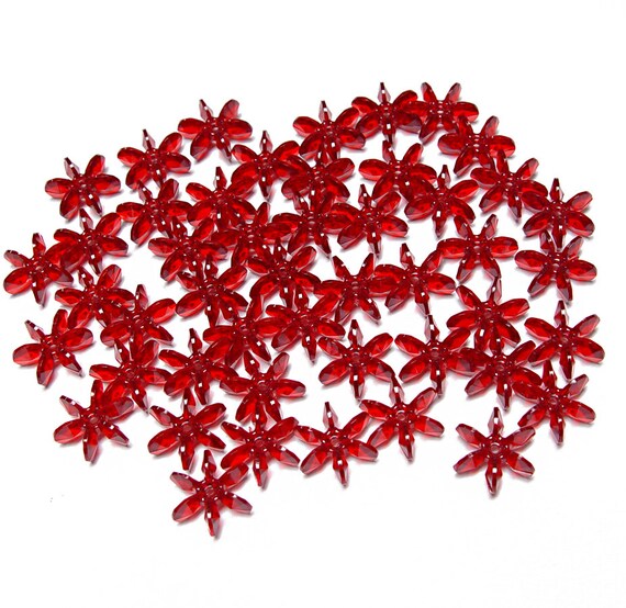 Dark Sapphire Blue 18mm Starflake Sunburst Craft Beads 150pc Made in the USA