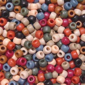 Large Hole Beads for Macrame, Dreadlocks, Weaving, Chunky