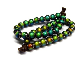 Mood Beads Mirage Color Changing 6mm Round  20pc fun science school beading crafts jewelry beads