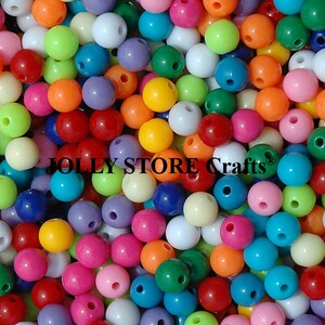 8mm Round Beads Multi Colors, 500pc