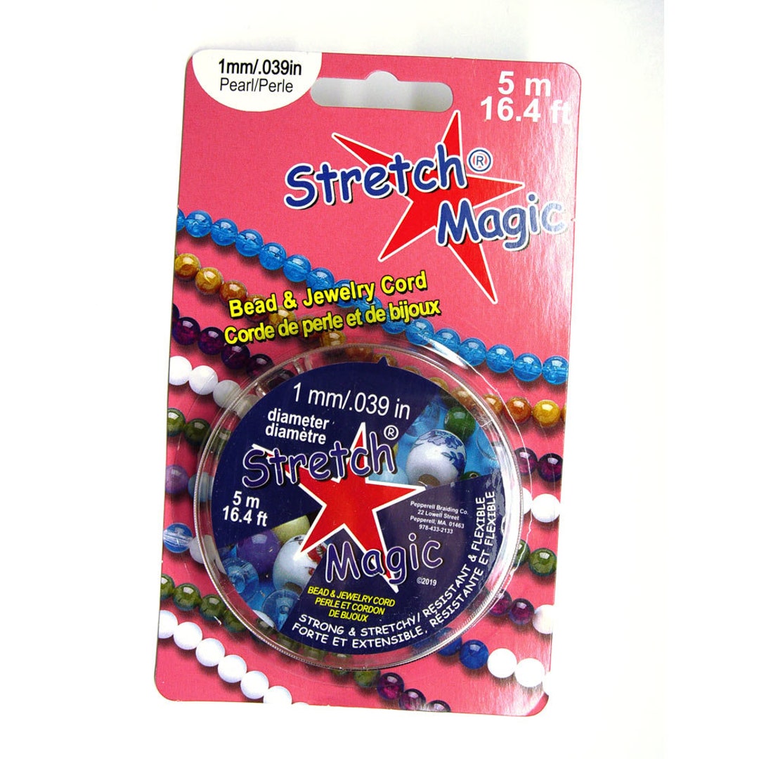 Pearl Stretch Magic 1mmx5m Stretchy Craft Cord String Free 