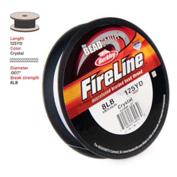 Berkley Crystal Clear Fireline Fishing Line Beading Thread - 8lb - .007" - 125yd Spool - Etsy Berkley Crystal Clear Fireline Fishing Line Beading Thread - 8lb - .007" - 125yd Spool - Etsy