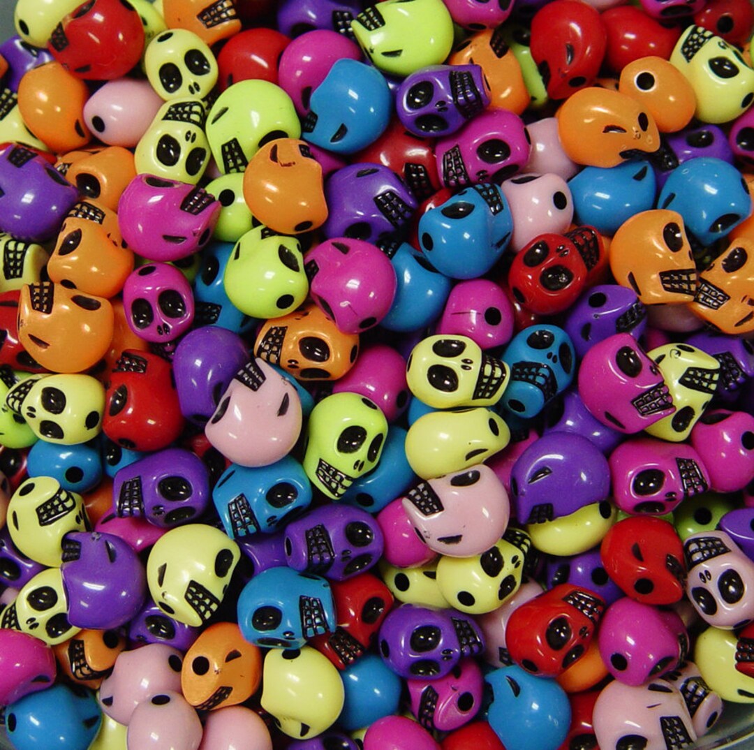 Black Iridescent Star Beads - Versatile for Halloween and Year-Round Crafts