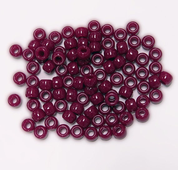 500 HYACINTH 9x6mm Pony Beads for school church crafts hair kandi jewelry