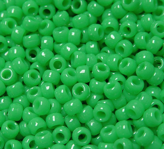 Lunette perles fluo verte