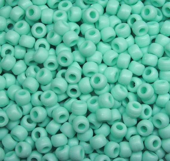 JOLLY STORE Crafts Opaque Blue Tri Beads 500pc. Made in USA