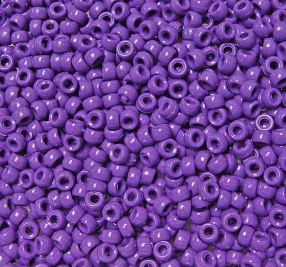 1,000 Grape Purple 6.5x4mm Mini Pony Beads for school church crafts decor kandi jewelry
