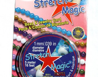 Clear Stretch Magic, 1mmx5M stretchy craft cord string Free Shipping