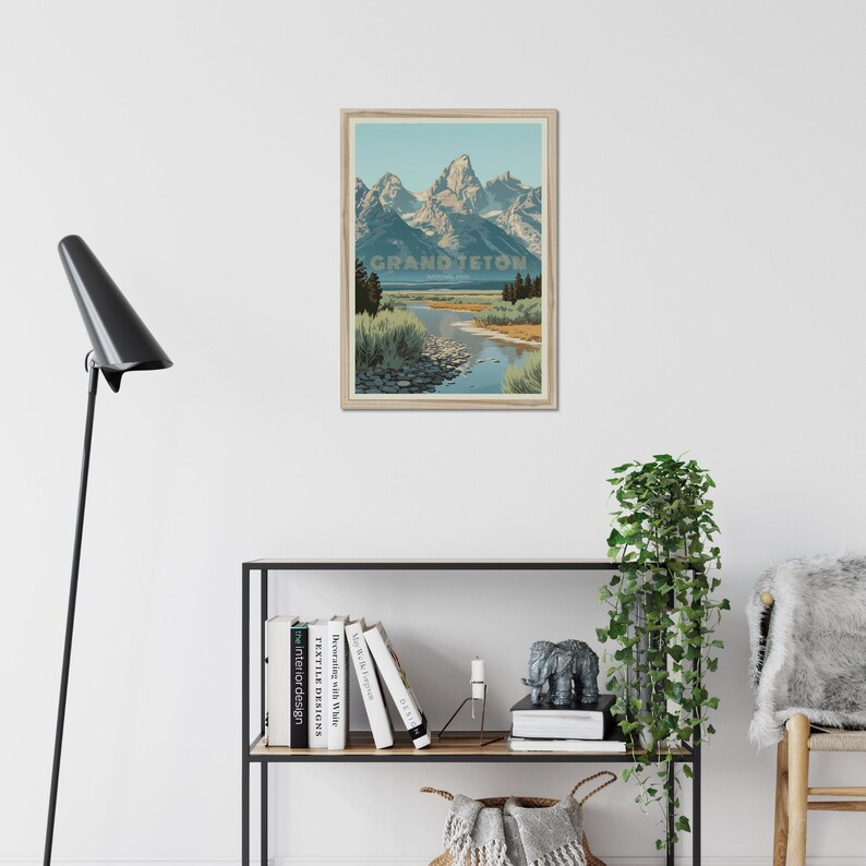 Affiche Touristique Du Parc National De Grand Teton Affiche Vintage Du affiche-touristique-du-parc-national-de-grand-teton-affiche-vintage-du