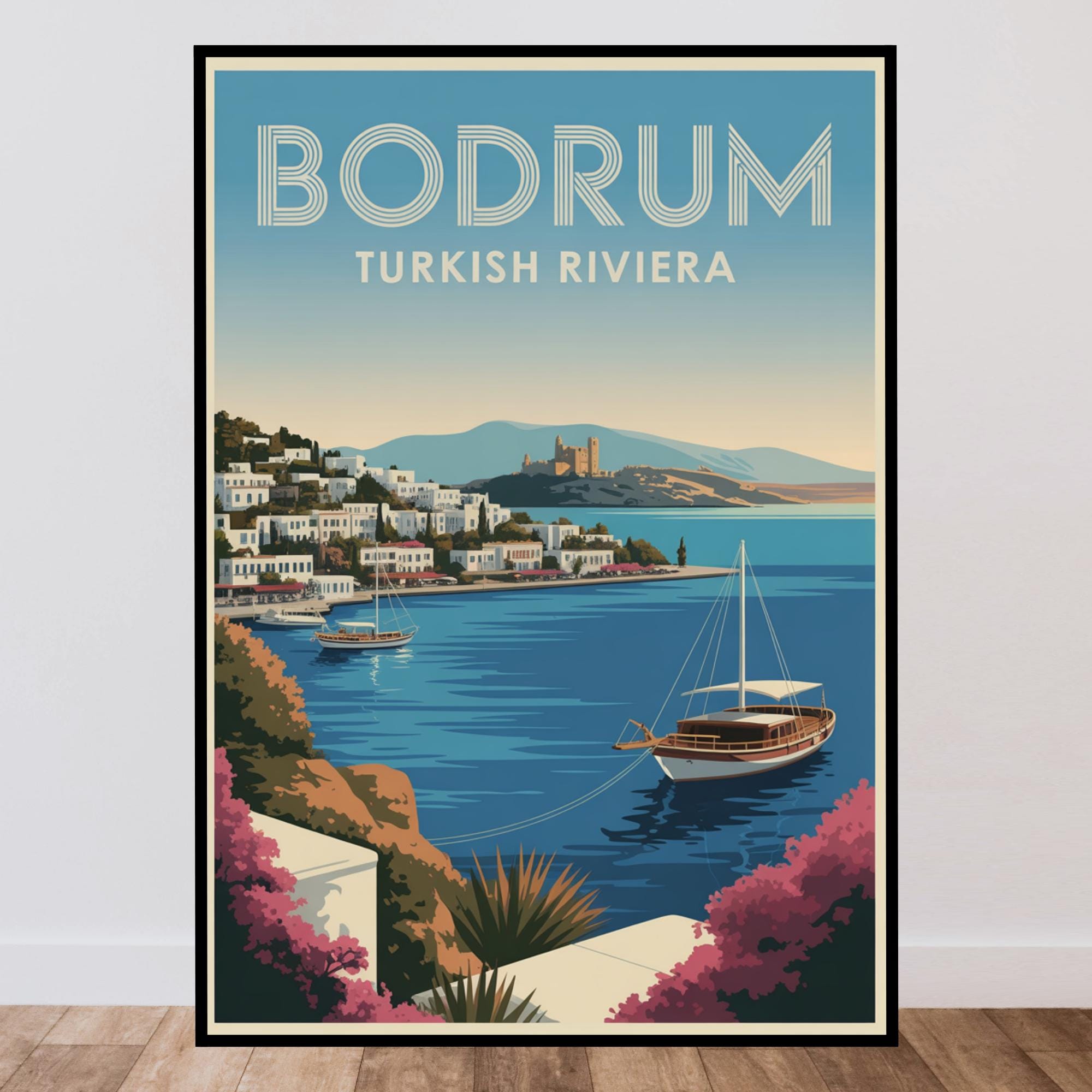 Bodrum Egeïsche Zee Turkije 3D Koelkast Magneet Thuis & Keuken Decoratie Magnetische Sticker, Bodrum Egeïsche Zee Turkije Koelkast Magneet Reizen Souvenir Gift