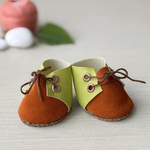 Doll shoes, Leather shoes for dolls, Doll accessories, Handmade doll shoes, 2 inches doll shoes, Customizable doll shoes