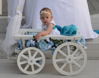 Medium Flower Girl Wedding Wagon Gloss White or Ivory - Etsy