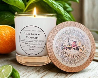 Soy Wax Candle with Wooden Lid