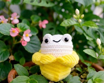 Żaba bananowa w formacie PDF Amigurumi w formacie cyfrowym