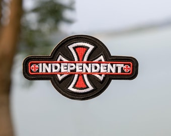 INDEPENDENT Rock Band Patch: Embroidered Iron-On Badge