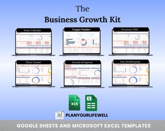 Business Management Toolkit | Excel & Google Sheets Templates (Digital Download)