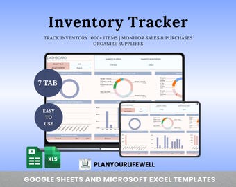 Inventory Tracker Spreadsheet | Small Business Tool (Excel & Google Sheets)