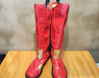 The Flash Barry Allen Cosplay Custom Made Shoes Men Boots