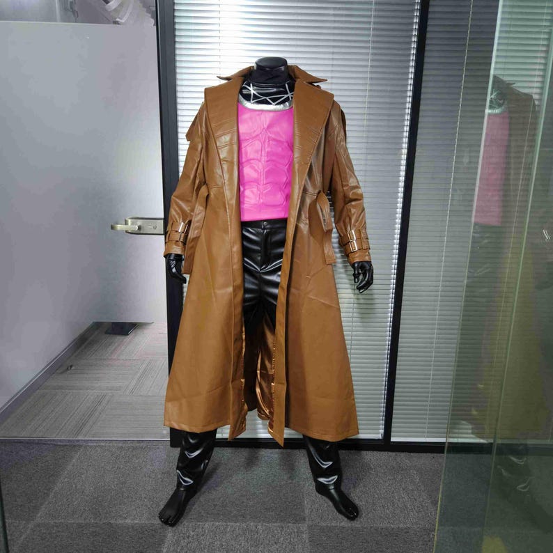 X-Men Gambit Costume Remy Etienne Cosplay Male Halloween Suit