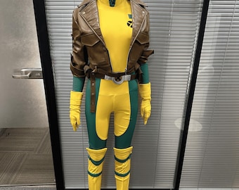 Anna Marie Rogue Costume X-Men Cosplay Female Halloween Suit