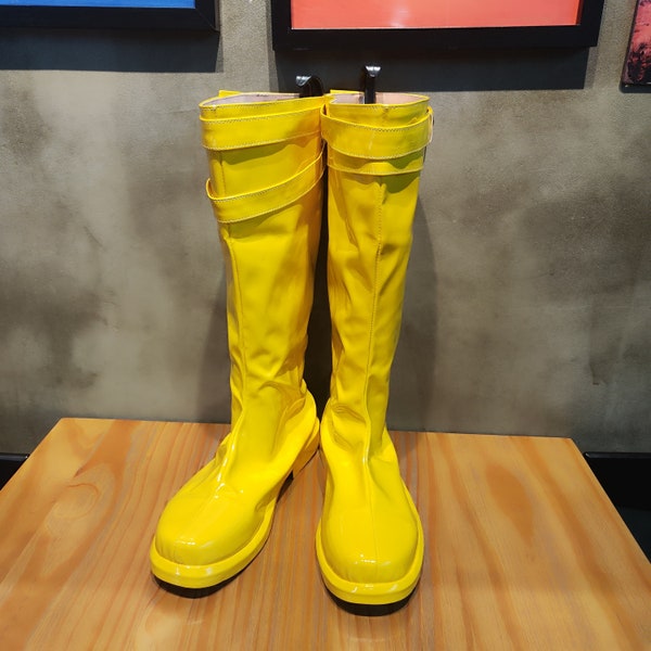 X-Men Cyclops Scott Summers Yellow Shoes Cosplay Boots