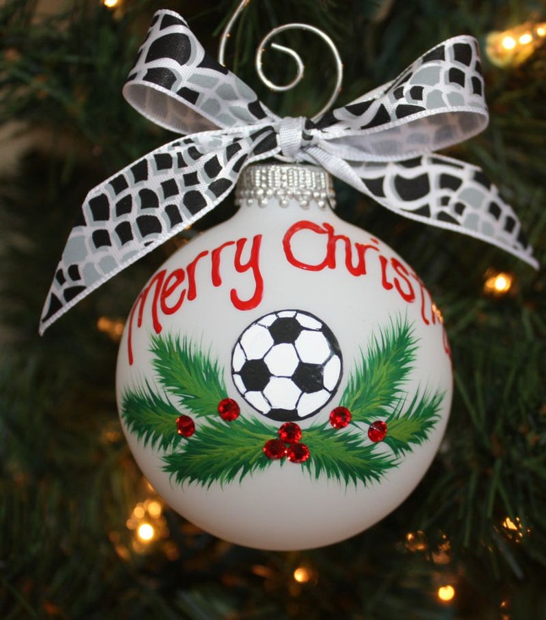 Personalized Soccer Ornament soccer custom sports ornament Etsy