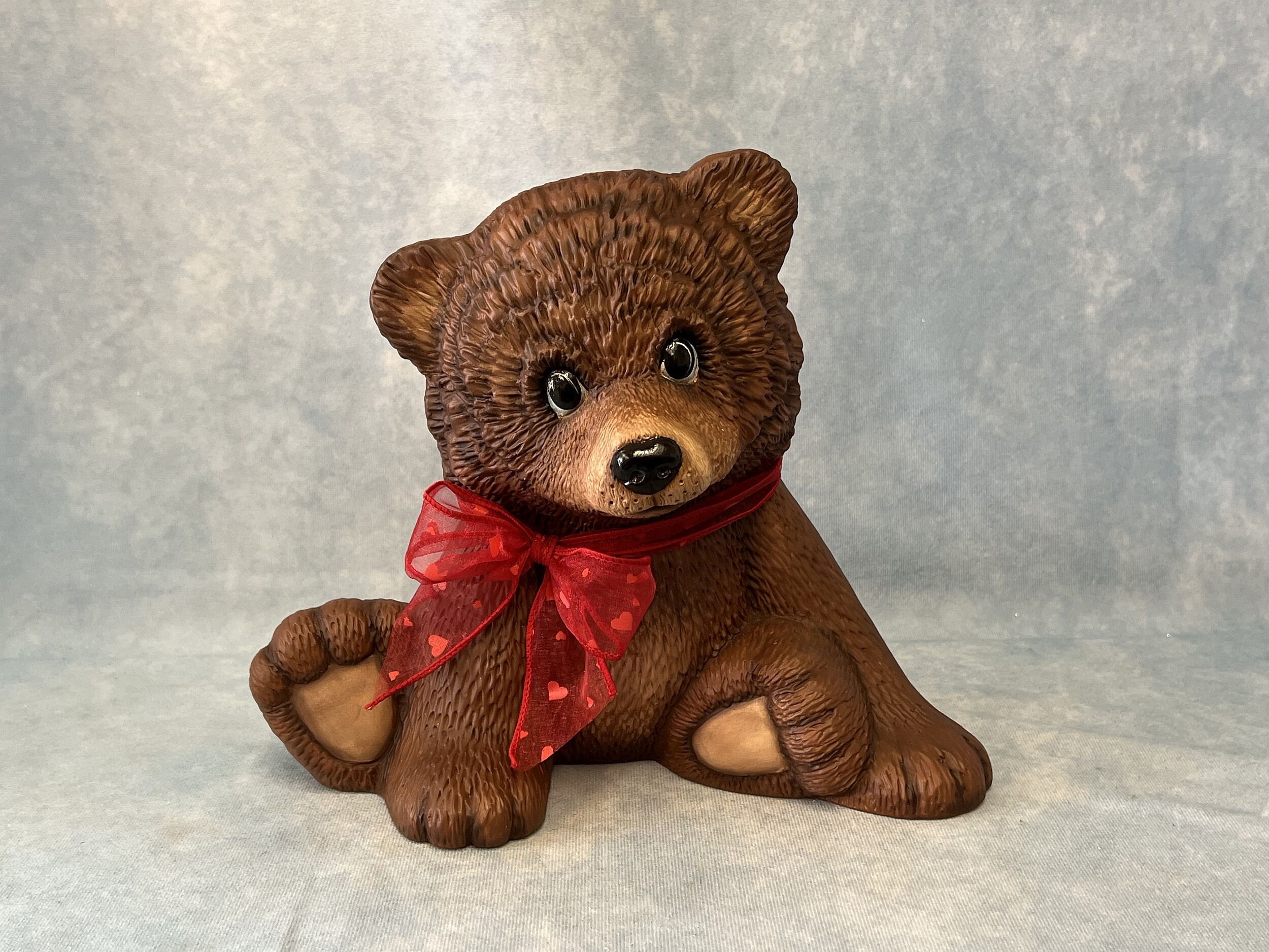 Hand-painted Ceramic Baby Bear: Keepsake Cabin Decor - Etsy