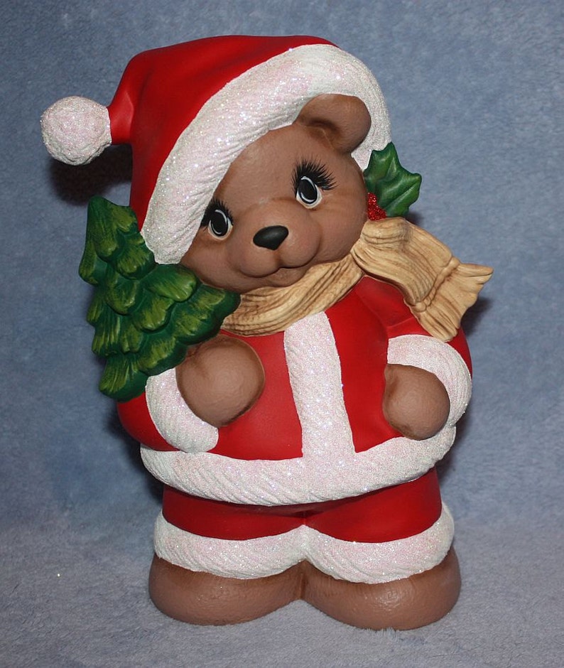 Santa bears Mr and Mrs Claus Bear Set collectible bears Etsy