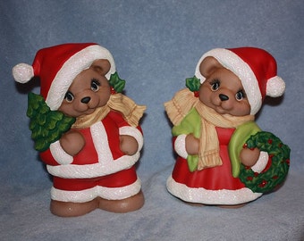 Lot De 12 Pères Noël Vintage – Dont Un En Céramique – Déco Noël Occasion