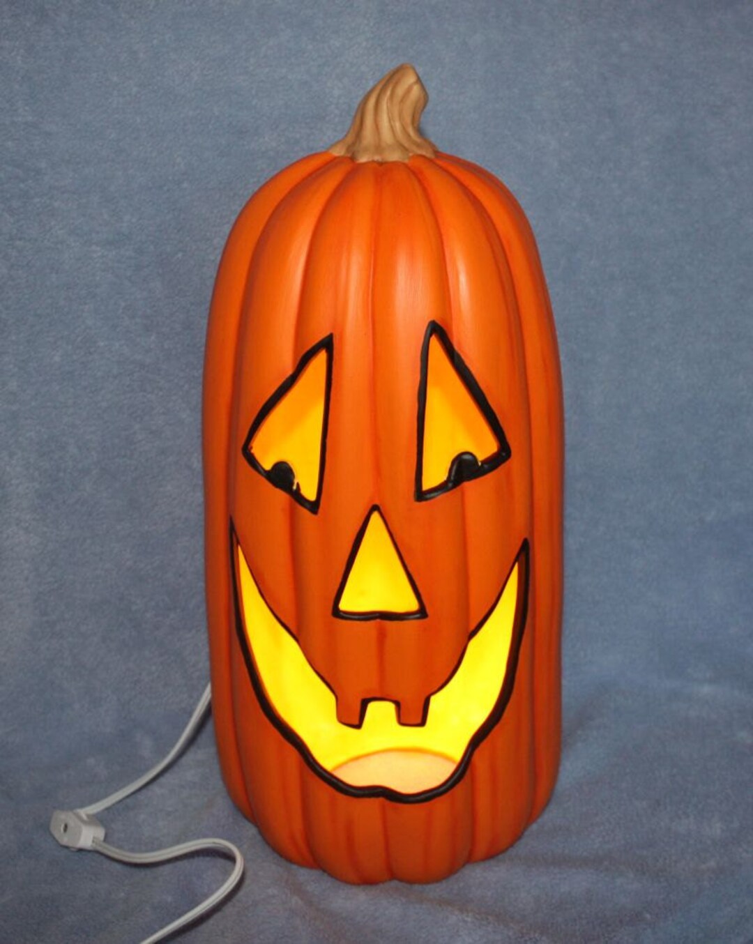 Lighted Jack O Lantern Ceramic Jack O'lantern - Etsy