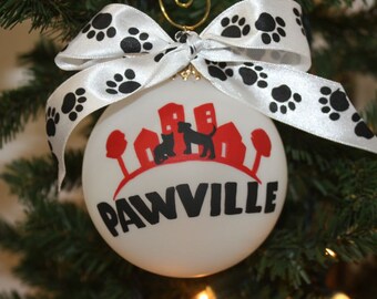 Custom Logo Ornament, Hand-Painted Personalized Ornament, Logo keepsake ornament, company logo ornament