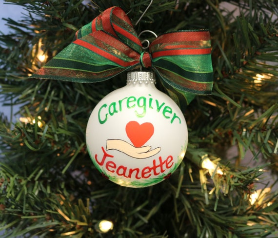 Caregiver Ornament Senior health provider ornament Caregiver | Etsy