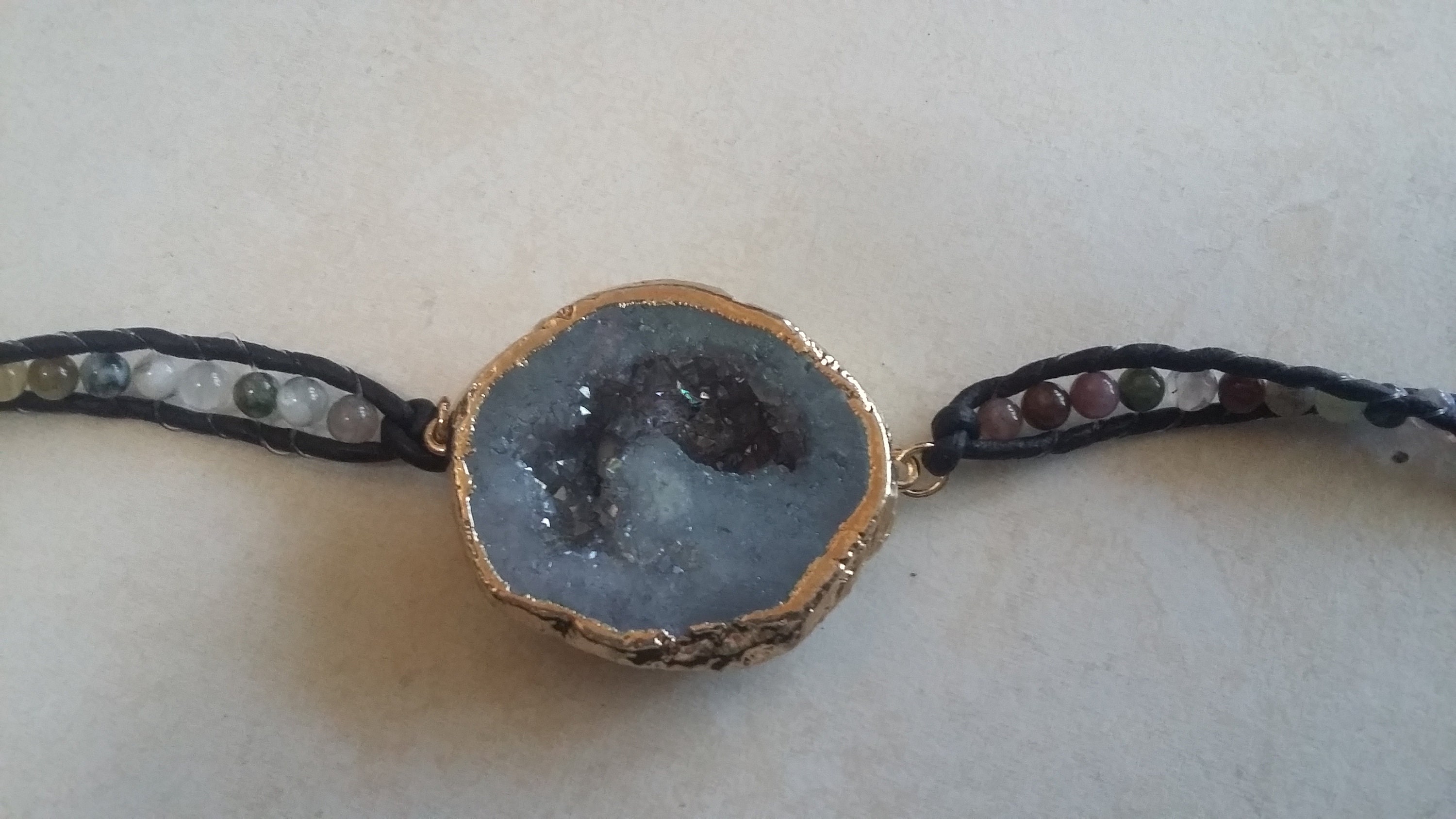 Beaded Wrap Bracelet w/ Recycled Fishing Line Etsy