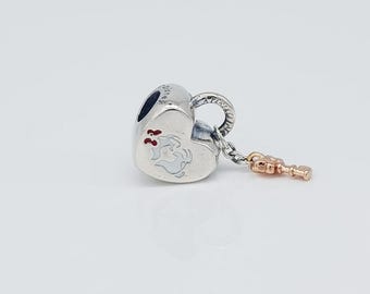 Pandora X Disney Micky Maus & Minnie Maus Schloss S925 Silber Charm
