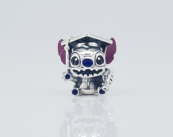 Pandora X Disney Stitch Graduation Sterling silver Charm
