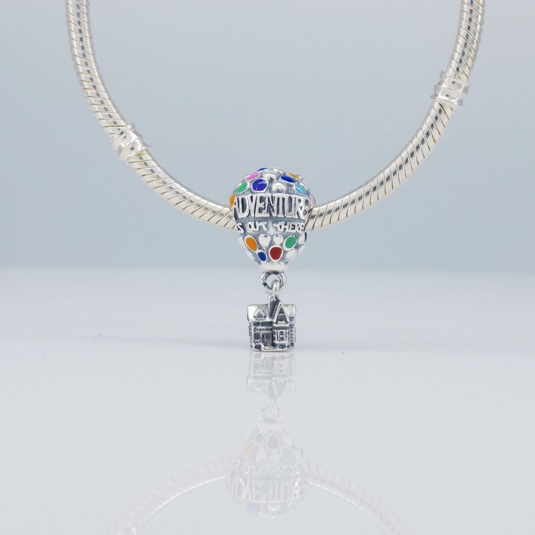Pandora X Disney Pixar up House & Balloons Silver Charm - Etsy