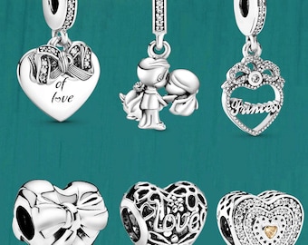 S925 Sterling Silver Valentine's Day Series Pandora Jewelry Charms