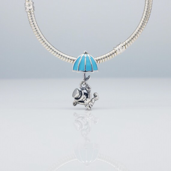 PANDORA チャーム Pandora Retired Sterling Silver Disney Jiminy Cricket and Umbrella