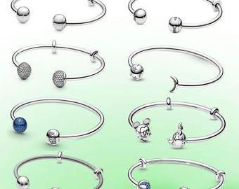 本物のスターリングシルバー PANDORA ブレスレット、チャーム 2 本物のスターリングシルバー PANDORA ブレスレット、チャーム 2